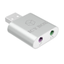 Icy Box - Raidsonic IB-AC527 - USB 2.0 Type-A - 3,5 mm - Mnnlich/weiblich - Wei - Aluminium (70573)