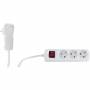  "Rev-Steckdosenleiste 2m 3fach Flachstecker mit Schalter weiss-Rev-Hardware/Electronic"