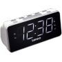 Lenco - CR-18 - Uhr - Digital Radio - Wei - Silber (CR-18)