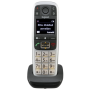 Gigaset - Gigaset E560HX Analog/DECT telephone Identificador de llamadas Gris, Plata