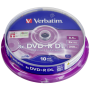 Verbatim - 1x10 Verbatim DVD+R Double Layer 8x Speed, 8,5GB matt silver