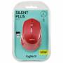 Logitech - Wireless Mouse M330 silent plus red retail