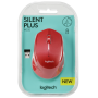 Logitech - Wireless Mouse M330 silent plus red retail