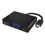 Icy Box - IB-DK4032-CPD Combo Adapter fr Notebooks (IB-DK4032-CPD) [DE-Version, German Keyboard]