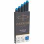 Parker - PARKER Tintenpatrone QUINK Knigsblau 5 Stck [EURO-Version]