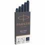 Parker - PARKER Tintenpatrone QUINK Schwarz-Blau 5 Stck [EURO-Version]