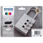 Epson - 35 Multipack - 4er-Pack - Schwarz, Gelb, Cyan, Magenta - Original - Blisterverpackung - Tintenpatrone (C13T35864010) [EURO-Version]