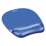Fellowes - Mauspad-Handgelenkauflage Crystal Gel blau