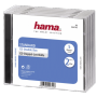 Hama - 1x5 Hama Standard CD Double Jewel Case transp/black 44745