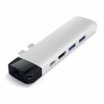 Satechi - Aluminum Type-C Pro Hub with Ethernet - Dockingstation - USB-C - 1GbE (ST-TCPHES)