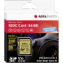 Agfaphoto - SDXC UHS I 64GB Professional High Speed U3 V30