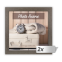 Zep Nelson 6 Wei / braun 20x20 Holz Bilderrahmen V21205 - 2x1 ZEP Nelson 5 brun 20x20 cadre photo en bois V21205