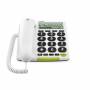 Doro - DORO PhoneEasy 312cs - Telefon mit Schnur mit Rufnummernanzeige - wei