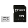 Transcend - SD microSD Card 64GB Transcend SDXC USD300S-A w/Adapter