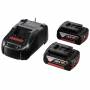 Bosch - Starter-Set 18V (2x GBA 18V 5.0Ah + GAL 1880 CV Professional), Ladegert
