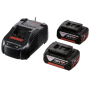Bosch - Starter-Set 18V (2x GBA 18V 5.0Ah + GAL 1880 CV Professional), Ladegert