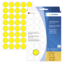 Herma - - Papier - matt - permanenter Klebstoff - Gelb - 19 mm rund 1280 Etikett(en) (32 Bogen x 40) Etiketten