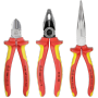 Knipex - Elektro-Paket 3-teilig Kombi-,Flachzange + Seitenschn.