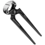 Knipex - Kneifzange schwarz flach-runde Backen