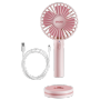 Esge - Unold Handventilator Breezy rosa-pink 5W 3 Stufen Magnetischer Standfu (86614)