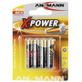 Ansmann - 1x4 Ansmann Alkaline Micro AAA LR 03 X-Power