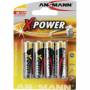 Ansmann - 1x4 Ansmann Alkaline Mignon AA LR 6 X-Power