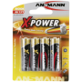  "Ansmann-1x4 Ansmann Alkaline Mignon AA LR 6 X-Power-Ansmann-Hardware/Electronic"