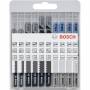 Bosch Powertools - Stichsgeblatt-Satz Basic for Wood and Metal, 10-teilig