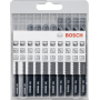 Bosch - Stichsgeblatt-Satz Basic for Wood, 10-teilig