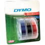  "Dymo-3x1 Dymo 3D Prgeband 9 mm x 3 m Plastik rot/blau/schwarz-Dymo-Hardware/Electronic"