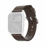 Nomad - Strap Modern Leather Brown Connector Silver 38/40/41 mm