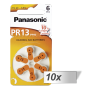 Panasonic - Panasonic PR 13 Zinc Air 6 pcs. Hearing Aid Cells