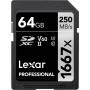 Lexar - Lexar Professional - Flash-Speicherkarte - 64 GB - Video Class V60 / UHS-II U3 / Class10 - 1667x - SDXC UHS-II