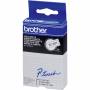 Brother - Schriftbandkassette Brother 12mm wei/schwarz TC201