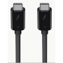 Belkin - Thunderbolt 3 - Thunderbolt-Kabel - 24 pin USB-C (M) zu 24 pin USB-C (M) - USB 3,1 Gen 2 / Thunderbolt 3 / DisplayPort 1,2 - 80c