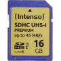 Intenso - SDHC 16 GB Class 10 UHS-I, Speicherkarte