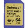 Intenso - SDHC UHS-I 64 GB, Speicherkarte