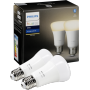 Gamma Hue - Hue White 2 X Lamp E27 9.5w Dlc