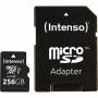 Intenso - Premium - Flash-Speicherkarte (microSDXC-an-SD-Adapter inbegriffen) - 256 GB - UHS-I / Class10 - microSDXC UHS-I