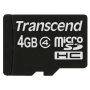 Transcend - microSDHC 4GB Class 4