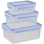 Emsa - CLIP & CLOSE Frischhaltedosen-Set, 3-teilig