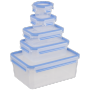 Emsa - Food Clip&Close 508568 5er Set transparent/blau