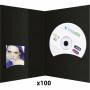 Daiber - 1x100 Daiber Passbildmappen m. CD-Rom-Fach bis 10x15 schwarz