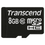 Transcend - microSDHC 8GB Class 10 + SD-Adapter