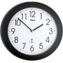 Mebus - 52450 Funk-Wanduhr schwarz
