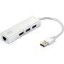 Level One - USB-0503 - Hub - 3 x SuperSpeed USB3.0 + 1 x 10/100/1000 - Desktop (USB-0503)