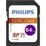 Philips - Philips SD SDXC Card 64GB Card Class 10 (FM64SD55B/00)