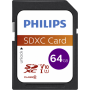Philips - Philips SD SDXC Card 64GB Card Class 10 (FM64SD55B/00)