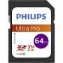 Philips - Philips Ultra Pro FM64SD65B - Flash-Speicherkarte - 64GB - Video Class V30 / UHS-I U3 / Class10 - SDXC UHS-I (FM64SD65B/00)
