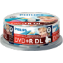 Philips - 1x25 Philips DVD+R 8,5GB DL 8x IW SP